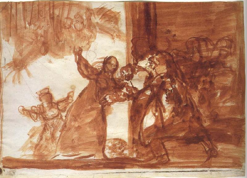 Francisco Goya Drawing for Poor folly Sweden oil painting art